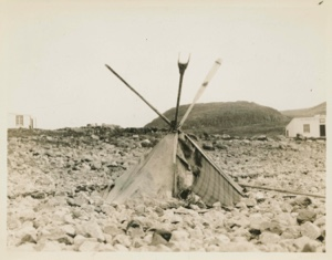 Image of Eskimo [Inuit] Tupik improvised from Sails and Oars